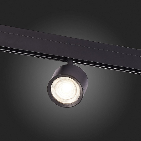 Магнитный трековый светильник Черный LED 1*6W 3000K 560Lm Ra>90 36° IP20 L120xW81xH138 ST353.436.06 - фото