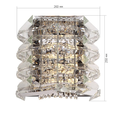 Светильник настенный ST-Luce никель/прозрачный E14 2*40W SL6137.101.02 - фото