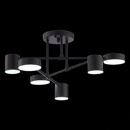 Светильник потолочный Черный/Черный LED 6*7W 4000K SLE201042-06 - фото