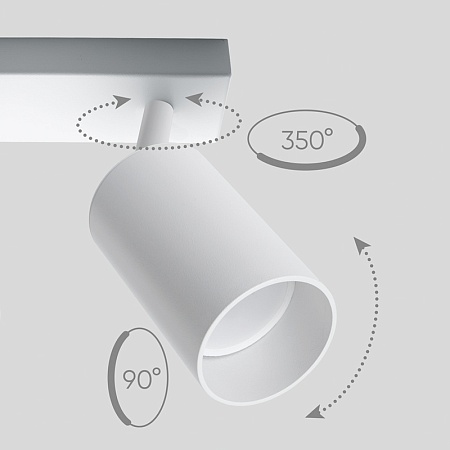 Светильник Feron ML203 настенно-потолочный под лампу GU10, белый - фото