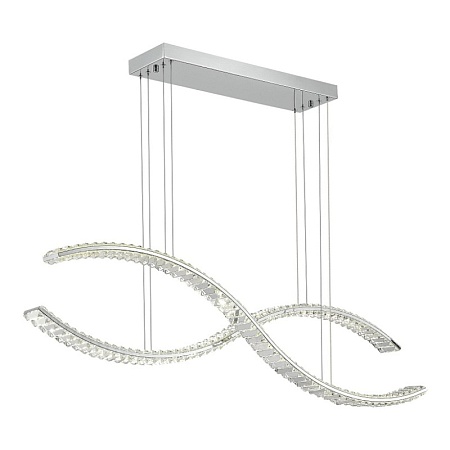 Светильник подвесной ST-Luce Хром/Прозрачный LED 1*50W 3000K SL6206.103.50 - фото