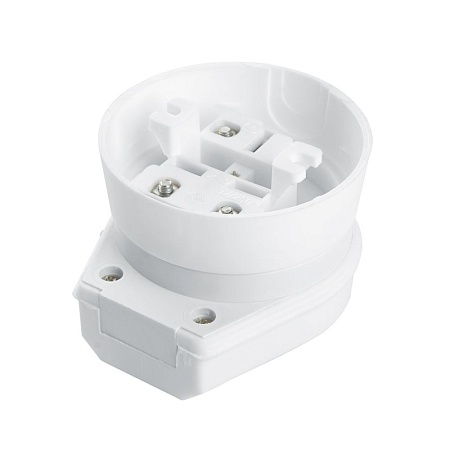 Вилка с розеткой для плит с/з STEKKER, PPG32-52-20, разборные, открытой установки, 250В, 32А, белый - фото