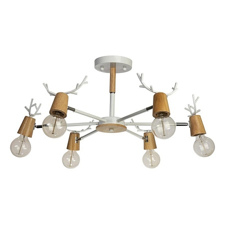 10024/6 White Люстра на штанге LOFT IT Sven - фото