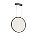 DK6606-BK Подвесной вертикальный светильник Veil со светодиодом H1700 d600 220V 48W 3000-6000K IP20 черный алюминий - фото