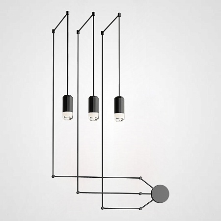 Подвесной Светильник Via Wireflow Polyhedral 0363 Freeform Suspension Lamp Imperiumloft 85257-22 - фото