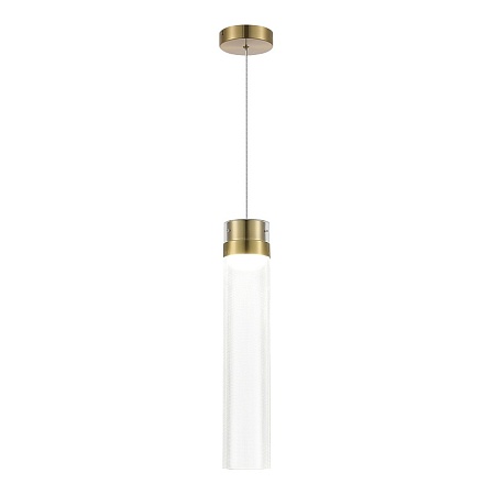 Светильник подвесной ST-Luce Латунь/Прозрачный LED 1*12W 4000K SL6236.303.01 - фото