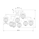 Потолочный светильник Eurosvet 302002/8 латунь Smart - фото