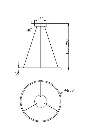Подвесной светильник Maytoni Rim MOD058PL-L32W3K - фото