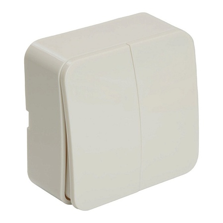 Розетка 3-местная с/з открытой установки, STEKKER, 250В, 16А, IP20, серия София, серебро, MST16-13-03 - фото