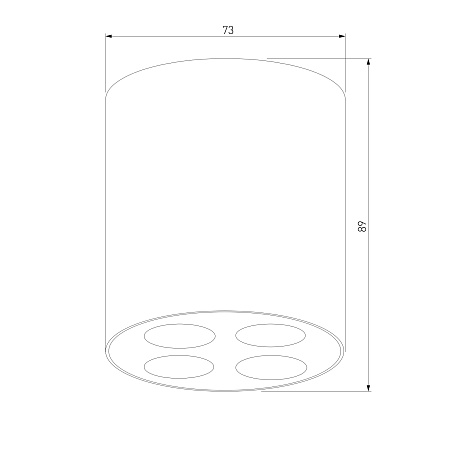 Светильник потолочный светодиодный Points 7W 4000K белый 25111/LED Elektrostandard - фото