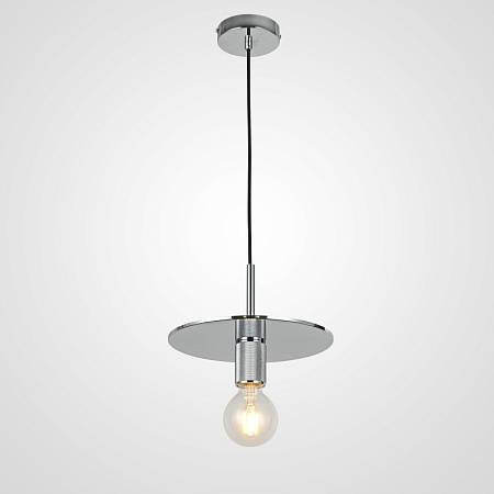 Подвесной Светильник Rh Utilitaire Disk Shade Pendant Silver Imperiumloft 123644-22 - фото