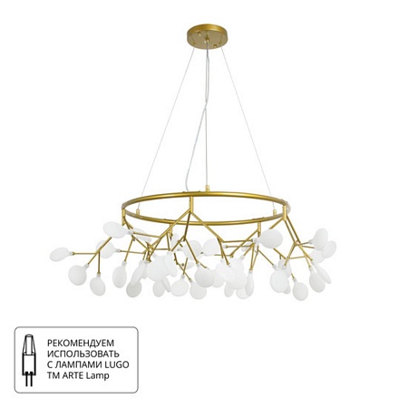 Подвесная люстра Arte Lamp CANDY A7272SP-45GO - фото