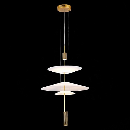 Люстра подвесная ST-Luce Золотистый/Белый LED 1*15W 3000K SL6101.213.01 - фото