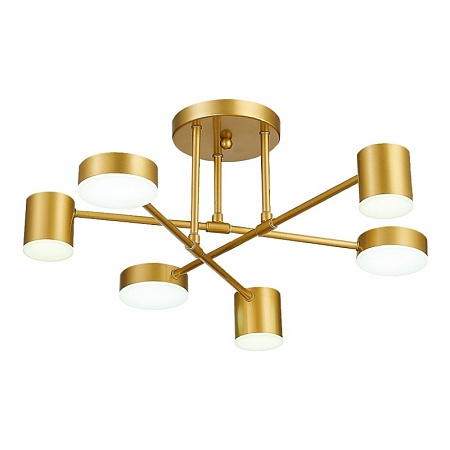 Светильник потолочный Золотистый/Золотистый LED 6*7W 4000K SLE201022-06 - фото