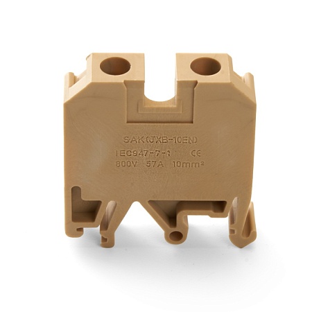 Зажим наборный изолированный (винтовой) ЗНИ - 10,0 (JXB10), бежевый STEKKER - фото