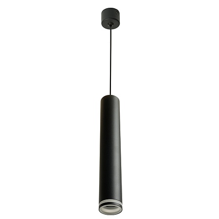 Светильник потолочный Feron ML1008 Barrel LUNA levitation на подвесе MR11 35W 230V, черный 40*250 - фото
