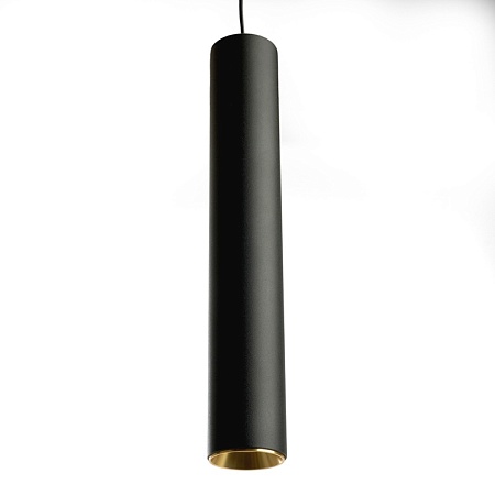 Светильник потолочный Feron ML1018 Barrel levitation на подвесе MR11 35W 230V, черный + золото 40*250 - фото