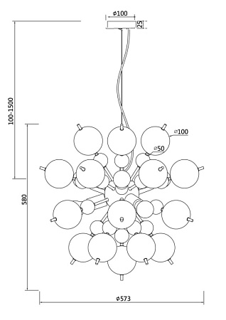 Подвесной светильник Maytoni Bolla MOD133PL-06CH - фото
