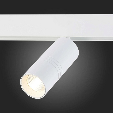 Магнитный трековый светильник белый LED 1*18W 3000K 1 530Lm Ra>80 36° IP20 L-xW60xH148 ST365.536.18 - фото
