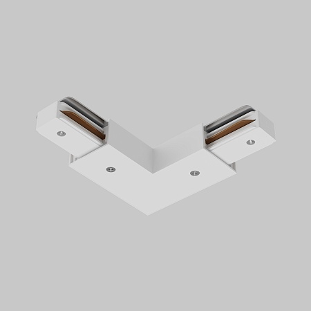 Угловой коннектор питания с вводом питания Unity белый - фото