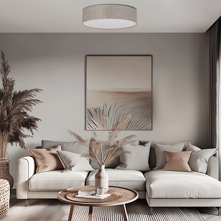 Потолочный светильник TK Lighting 5638 Rondo Linen - фото