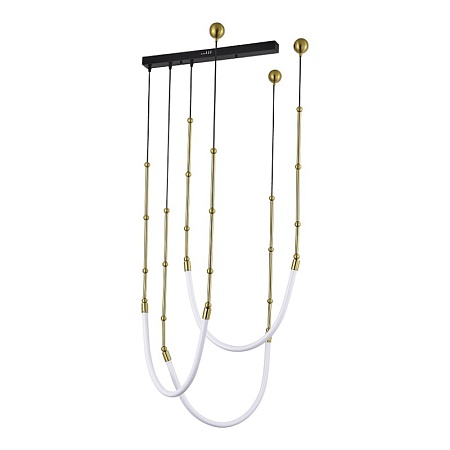 Светильник подвесной ST-Luce Латунь/Белый LED 3*15W 3000K SL6132.303.45 - фото