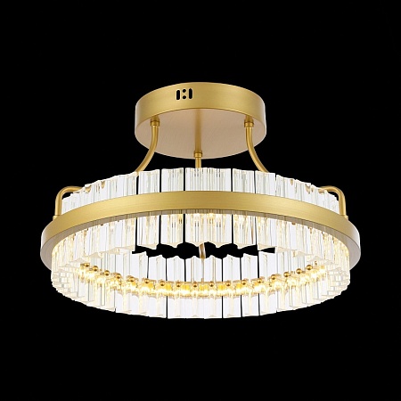 Светильник потолочный ST-Luce Матовое золото/Прозрачный LED 1*34W 3000K SL383.202.01 - фото