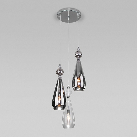 Подвесной акцентный светильник Eurosvet 50202/3 хром - фото