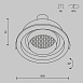 Встраиваемый светильник Technical DL113-GU10-01-RD-W - фото
