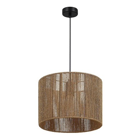 Светильник подвесной бежевый/черный E27 1*40W SLE6024-603-01 - фото