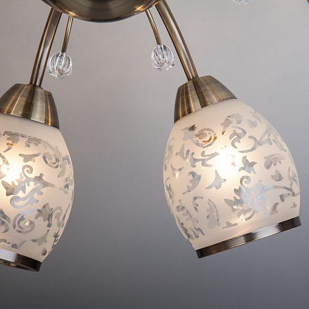 Потолочный светильник Eurosvet 30026/8 античная бронза - фото