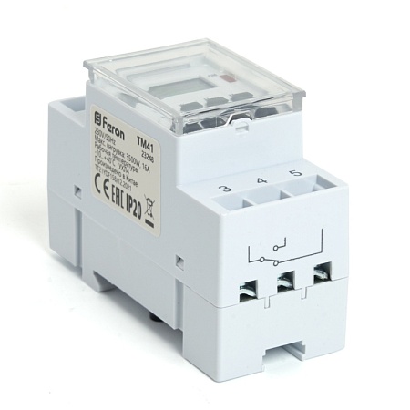 Таймер реле времени Feron TM41 мощность 3500W/16A - фото