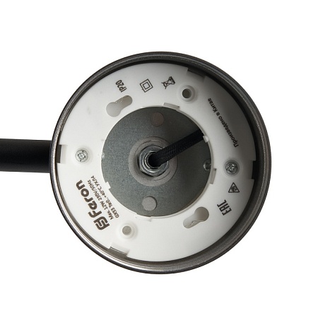 Светильник под лампу настольный Feron DE365 ECHO 12W, 230V, GX53, черный, с  антибликовой сеточкой - фото