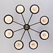 Потолочная люстра в стиле лофт 70106/8 черный - фото