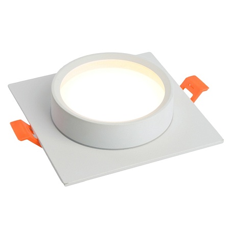 Светильник встраиваемый Feron DL505 потолочный GX53 белый квадрат IP44 - фото