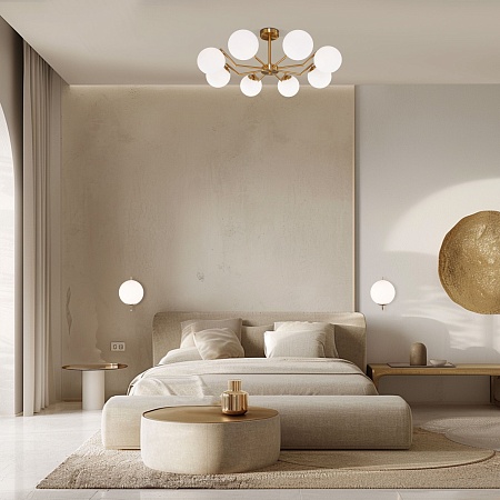 Потолочный светильник Eurosvet 70154/8 латунь - фото