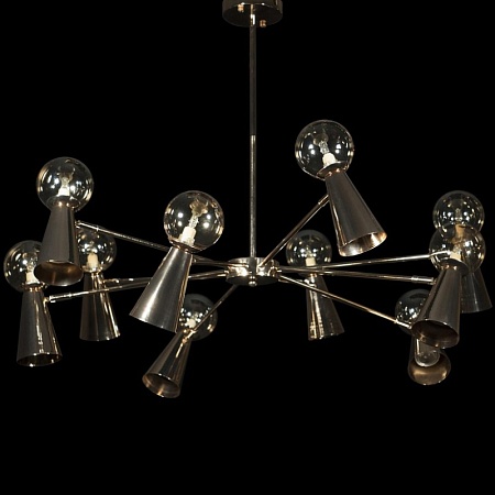 10046/10 Gold Люстра на штанге LOFT IT Halley - фото