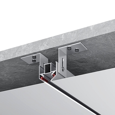 Профиль для шинопровода SUPER5 под натяжной потолок ST-Luce Алюминий Длина 2 000мм ST066.129.00 - фото