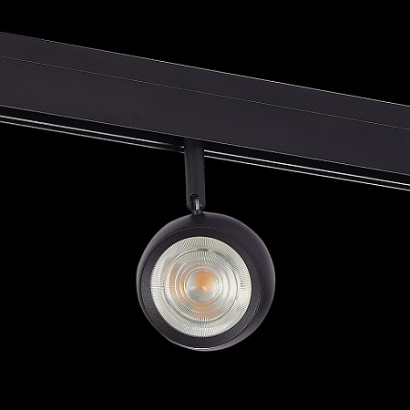 Магнитный трековый светильник Черный LED 1*10W 3000K 470Lm Ra>80 36° IP20 L120xW50xH176 ST355.436.10 - фото