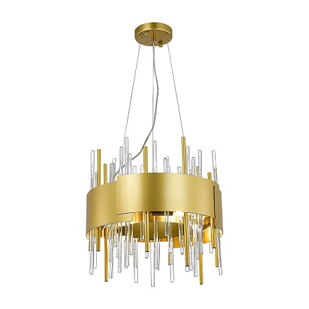 Люстра подвесная ST-Luce Матовое золото/Матовое золото,Прозрачный E14 8*40W SL1633.203.08 - фото