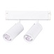 Св-к трек. Белый LED 2*10W 2700K-6000K 1 065Lm Ra>90 36° IP20 D50xH41 220V ST660.586.20 - фото