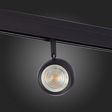 Магнитный трековый светильник Черный LED 1*10W 3000K 470Lm Ra>80 36° IP20 L120xW50xH176 ST355.436.10 - фото