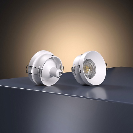 Встраиваемый точечный светильник 111 MR16 белый Elektrostandard - фото