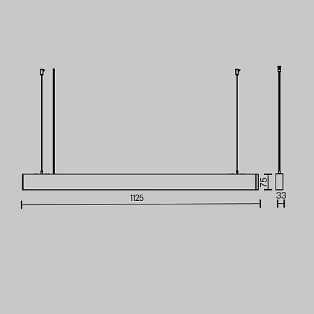 Подвесной светильник Technical P051PL-36W2.7-6K-B - фото