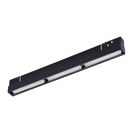 Магнитный трековый светильник Черный LED 1*18W 4000K 1 100Lm Ra>90 120° IP20 L330xW22xH ST804.446.18 - фото