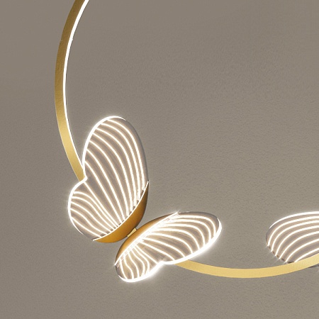 Подвесной Светильник Babetta Ring 1 L280 Brass 4000К Imperiumloft 186736-23 - фото