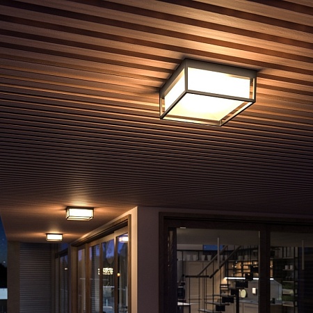 Светильник уличный потолочный ST-Luce белый/белый LED 1*20W 3000K/4000K/5000K SL9517.502.01 - фото