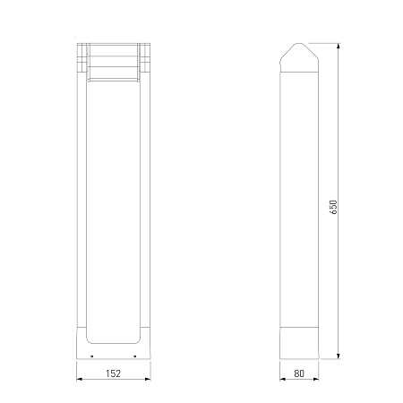 Ландшафтный поворотный светильник DORS LED 3000K IP54 35163/F черный Elektrostandard - фото
