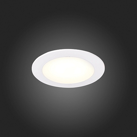 Св-к встр. Белый LED 1*6W 3000K 330Lm Ra80 110° IP20 D120xH8 90-265V ST209.538.06 - фото