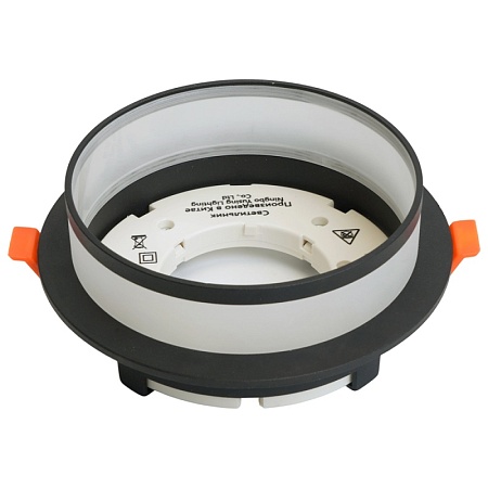 Светильник встраиваемый Feron DL700  потолочный GX70 черный круг - фото